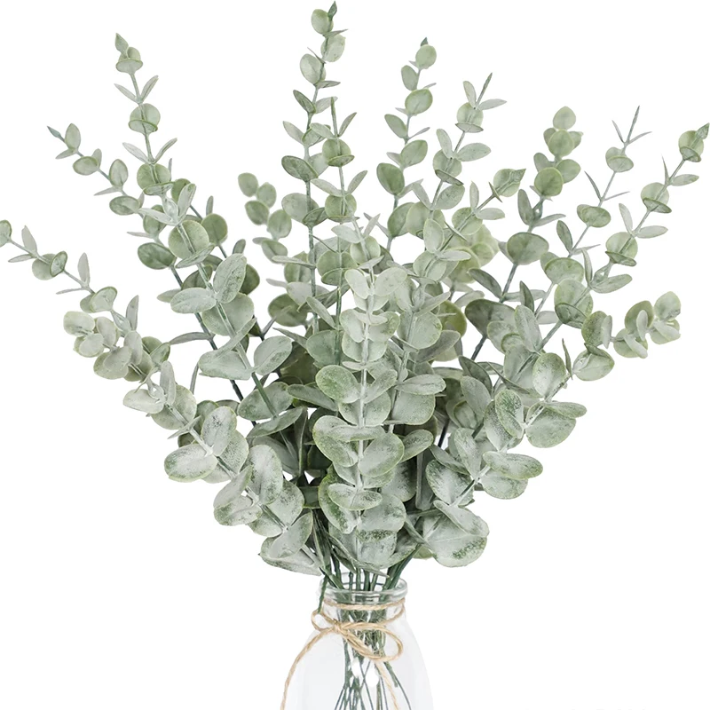 Florist Supply Bulk - 10 Stück 38 cm Eukalyptus-Stiele, künstliche