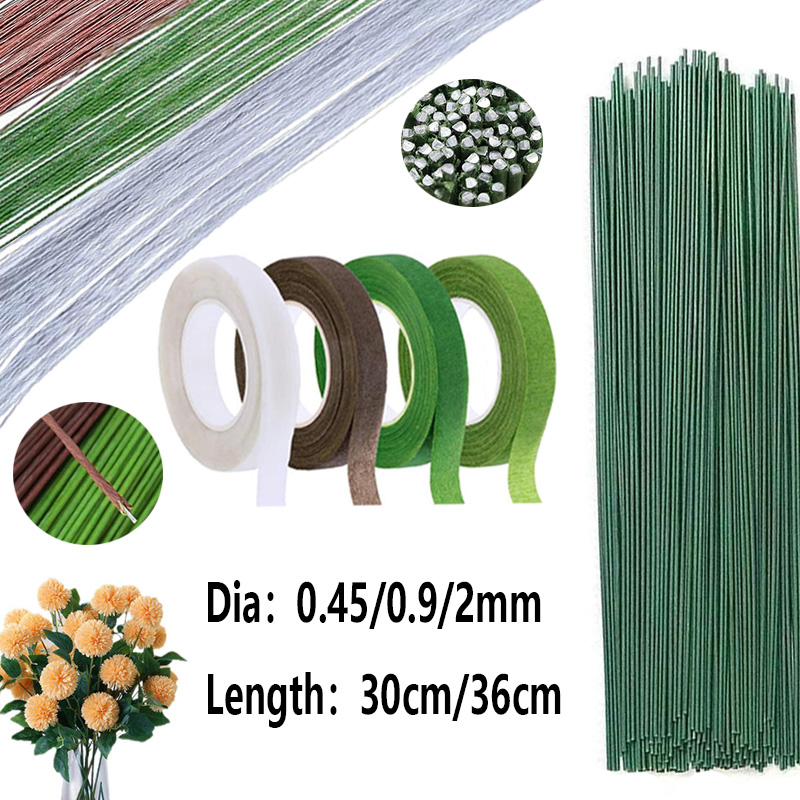 Florist Supply Bulk - 22/20 Gauge hellgrüne Blumendrahtstiele für die