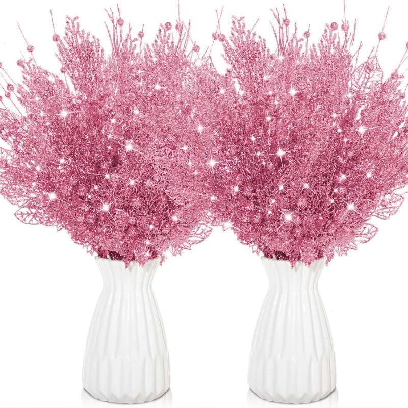 12 Stück rosa Weihnachtsbaum-D – Florist Supply Bulk Bewertung und Preis