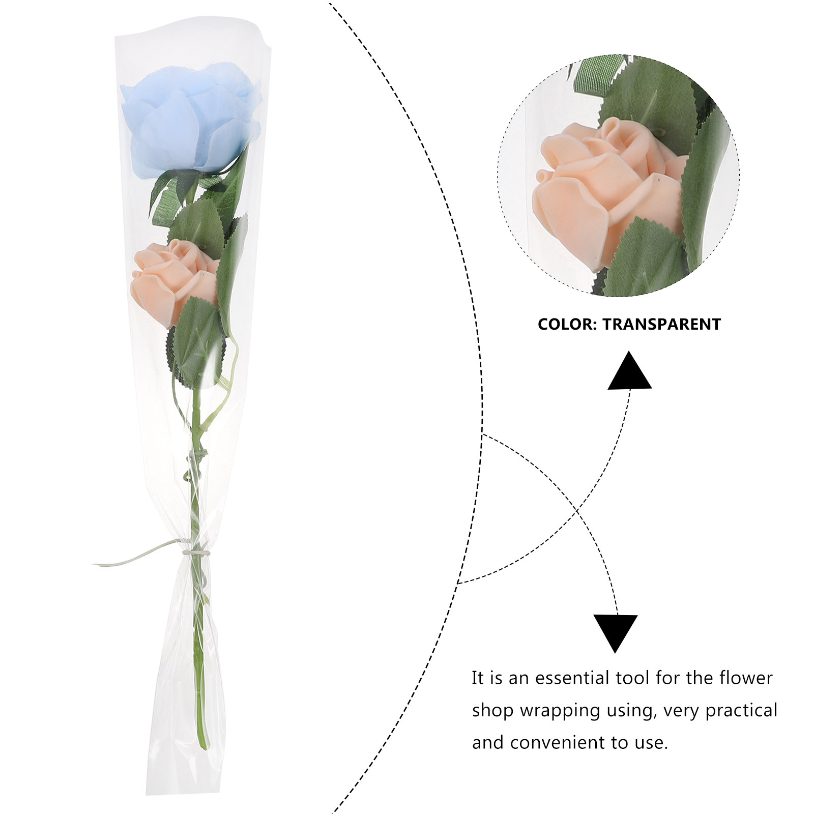 50 Stück reißfeste Cellophan-B – Florist Flower Supply Bewertung und Preis