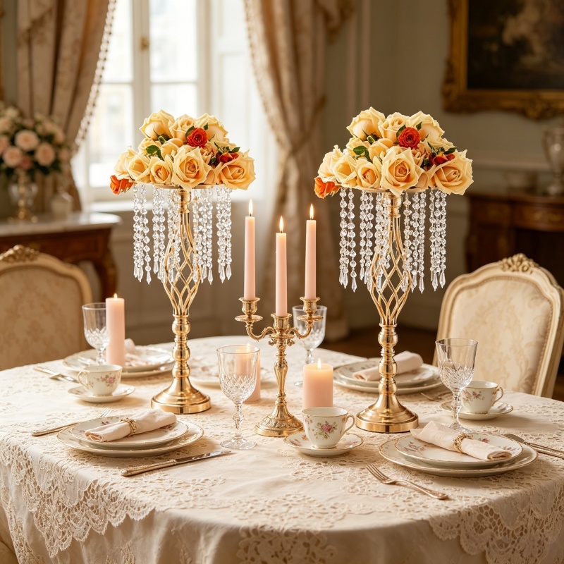 Eleganter Hoher Goldener Krist – Florist Supply Vases Bewertung und Preis